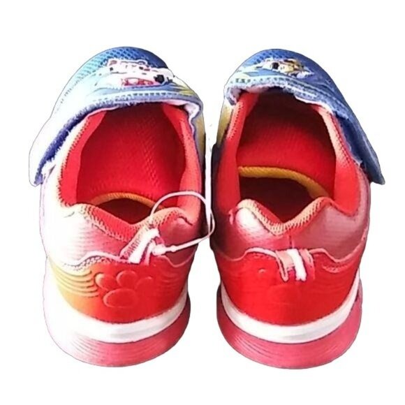 Nickelodeon Paw Patrol Toddler Light-Up Sneakers Size 11 Blue Red Self-Closure - Picture 6 of 8